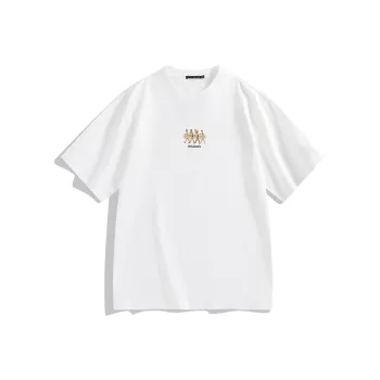 Zola X PEACEBIRD MEN T Shirts Men White Batch 1 Loose Fit