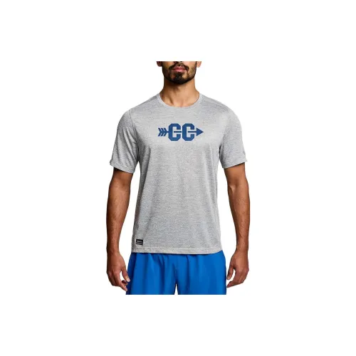 Saucony Stopwatch T Shirts Men Gray
