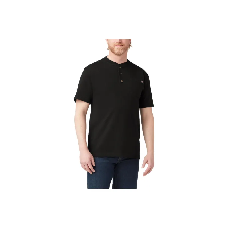 Dickies Heavyweight Short Sleeve Henley T-Shirt T-Shirt Men's Black-0