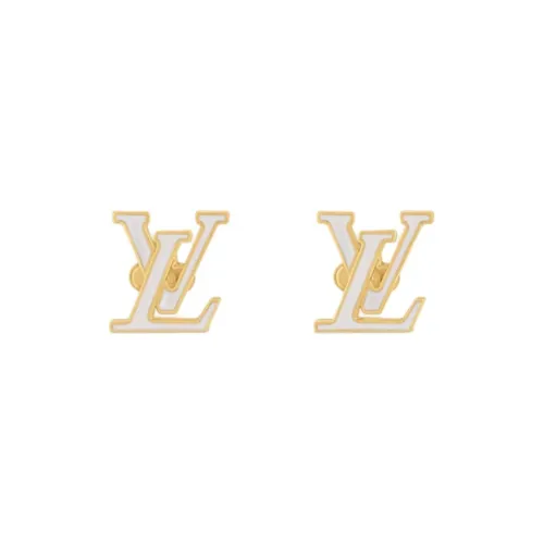 LOUIS VUITTON 2023 Lv Iconic Enamel Push Back Earrings Costume Earrings