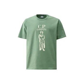 C.P.Company SS24 T-Shirt Men's Green Bay Color