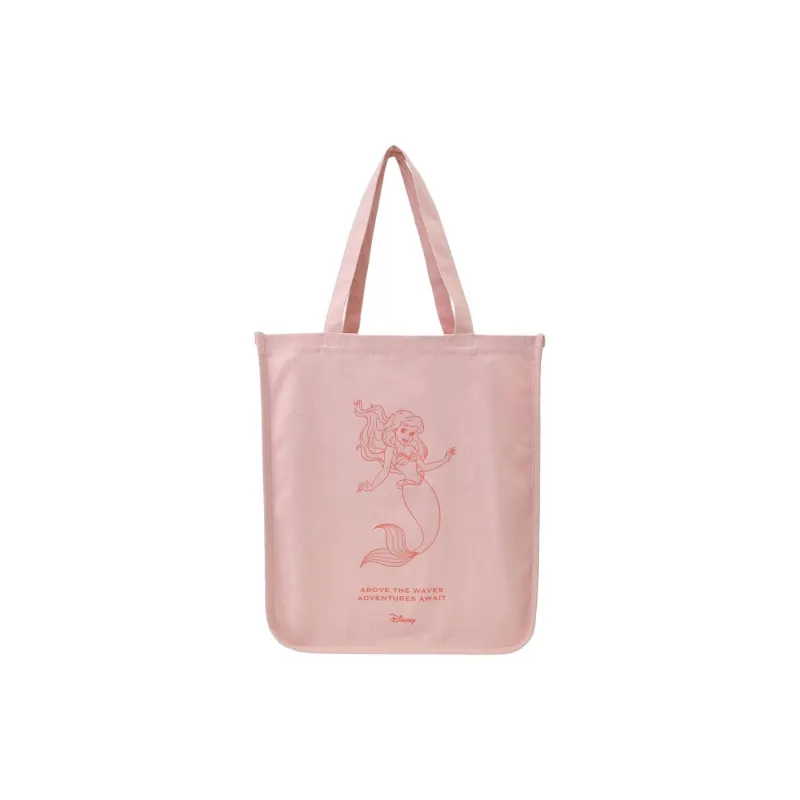 Disney Cotton Tote Bag Shopping Bag Handbag Shoulder Bag Women's Pink-0