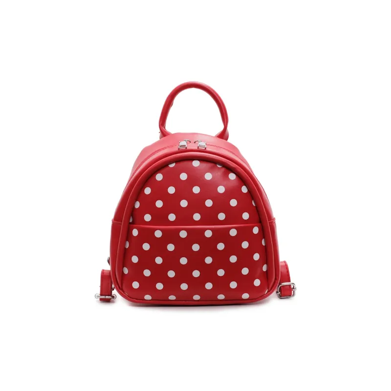 ResNonverba PU Backpack Women's Red-0