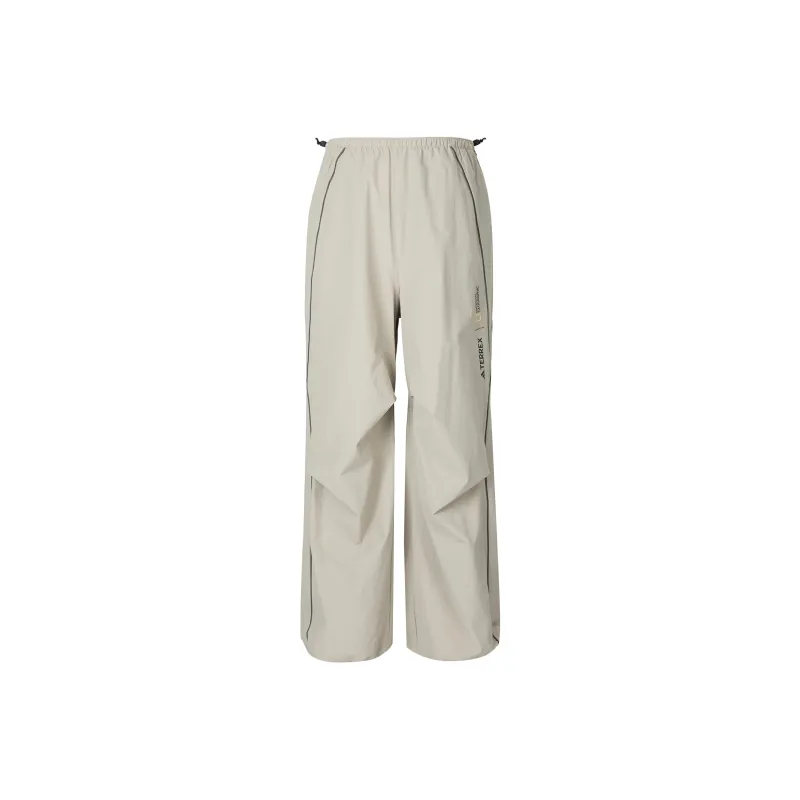Adidas x NATIONAL GEOGRAPHIC Knitted Sports Pants Women's Light Sesame Gray Brown-1