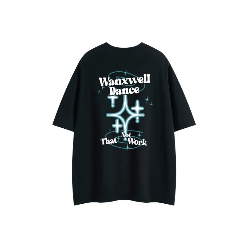 WANX Drop Shoulder Sleeve T Shirt Unisex-0