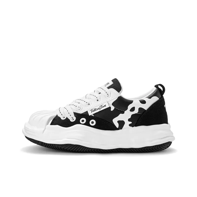 TALKING TOM Casual Shoes Unisex Low Top Ecru/Cow Color-9