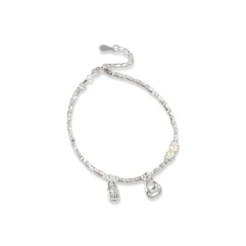 UZIID 999 Fine Silver Pure Silver Bracelets Women's