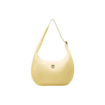 Lululemon Brand Crescent Bag Handbag, Shoulder Bag Small Size Women's Yellow