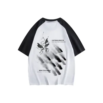 LIGHTNING MONSTER Raglan Sleeve T Shirt Unisex