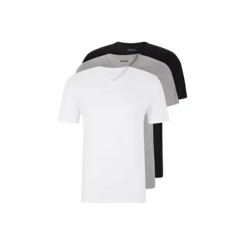 HUGO BOSS T Shirts Men 3 Pack White+Gray+Black