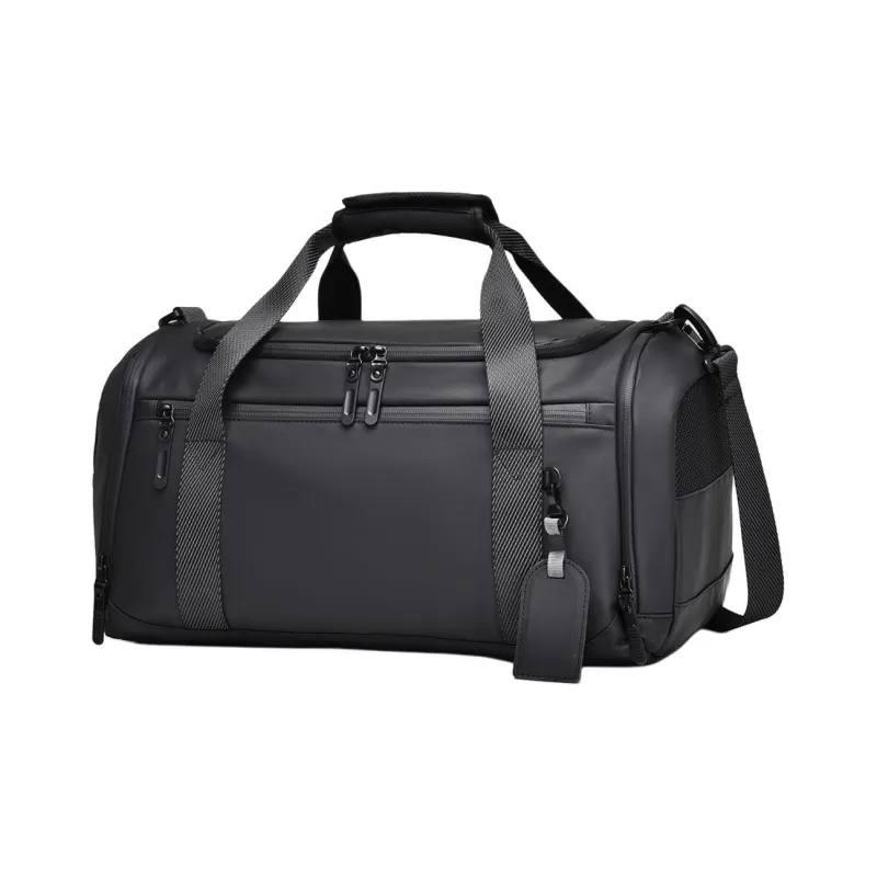 Old Man's Head Fabric Travel Bag Men's Black-2