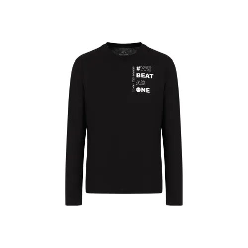 EMPORIO ARMANI Sustainability Values T Shirt T Shirt Men's Black
