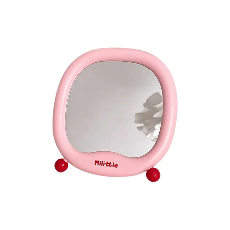 XIBI Little Tail Mirror Makeup Mirror Good Looking Desktop Stand Small Home Use Dormitory Office-2