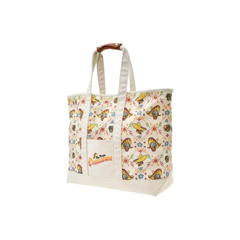 Disney Cotton Tote Bag Shopping Bag Handbag Shoulder Bag Women's Brown-1