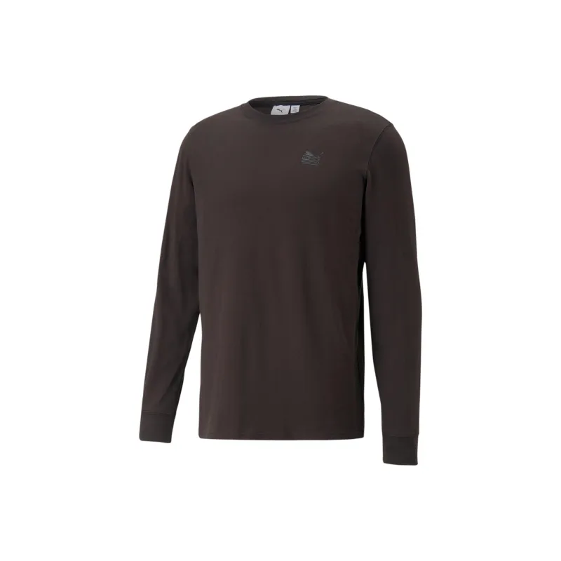 PUMA x TMC Collaboration Everyday Hussle Long Sleeve Tee T-Shirt Men's Dark Gray-0