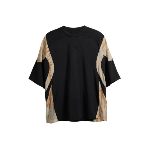 Y 3 Rust Dye Panelled T shirt