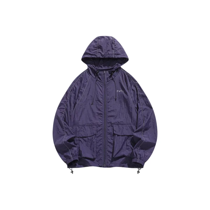 ZNTN Breathable UV Protection Sun Protection Clothing Unisex Flare Night Purple-0