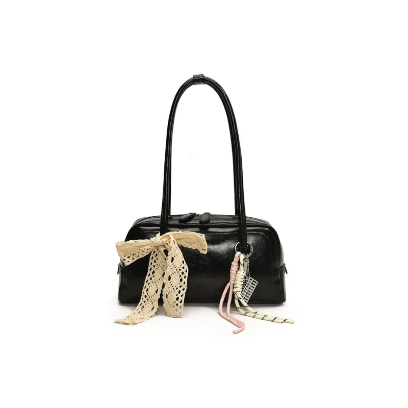 Yalu PU Shoulder Bag Regular Women's Pink/White/Silver/Black/Blue-22