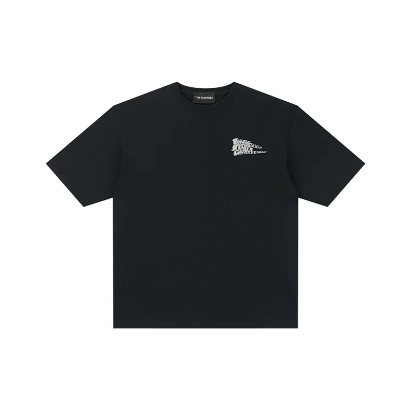 THE SALVAGES FASHION CLUB SS24 T Shirt Unisex Black-0