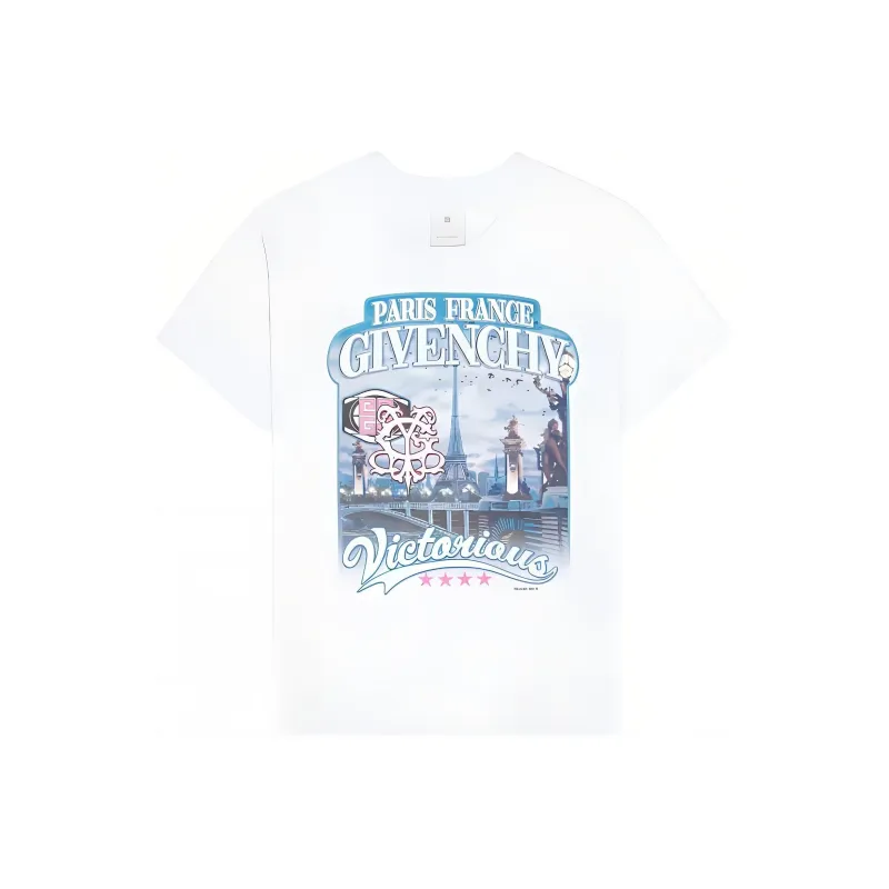 Givenchy Graphic Printed Crewneck T Shirt-0