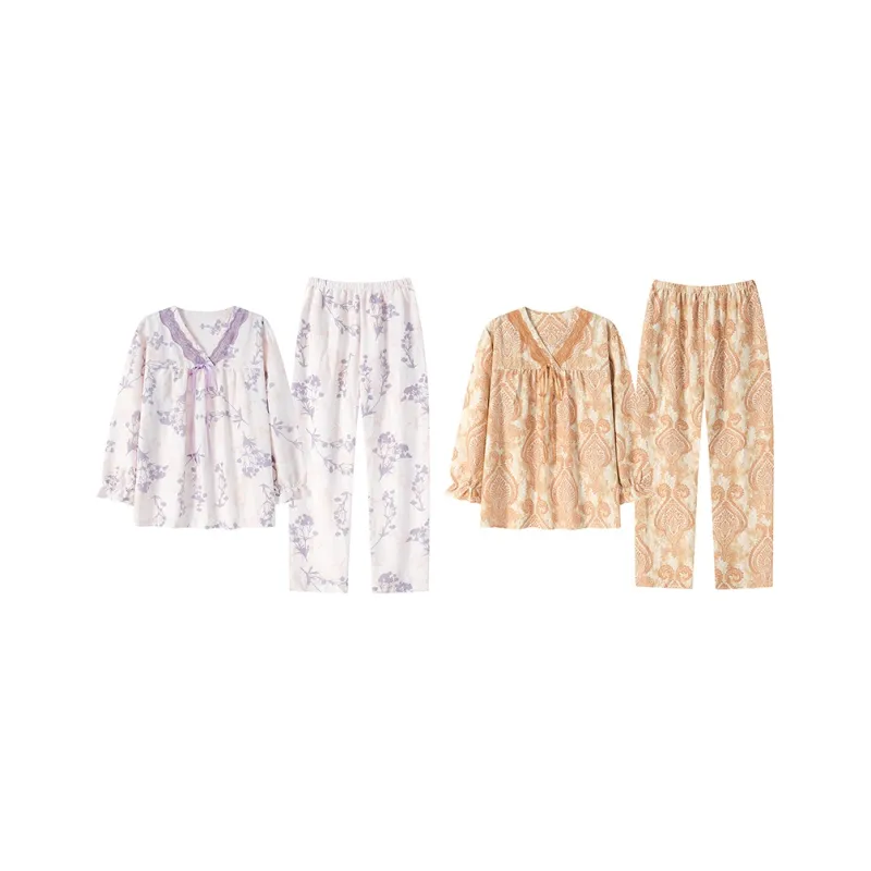 Herbal Primer Pajama Set Women's Combo Set-39
