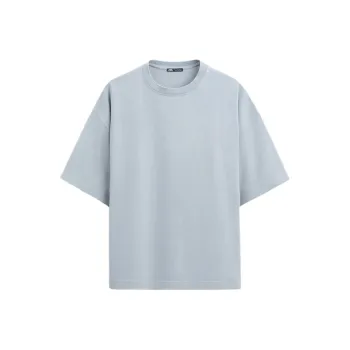 ZARA T Shirts Men Light Gray