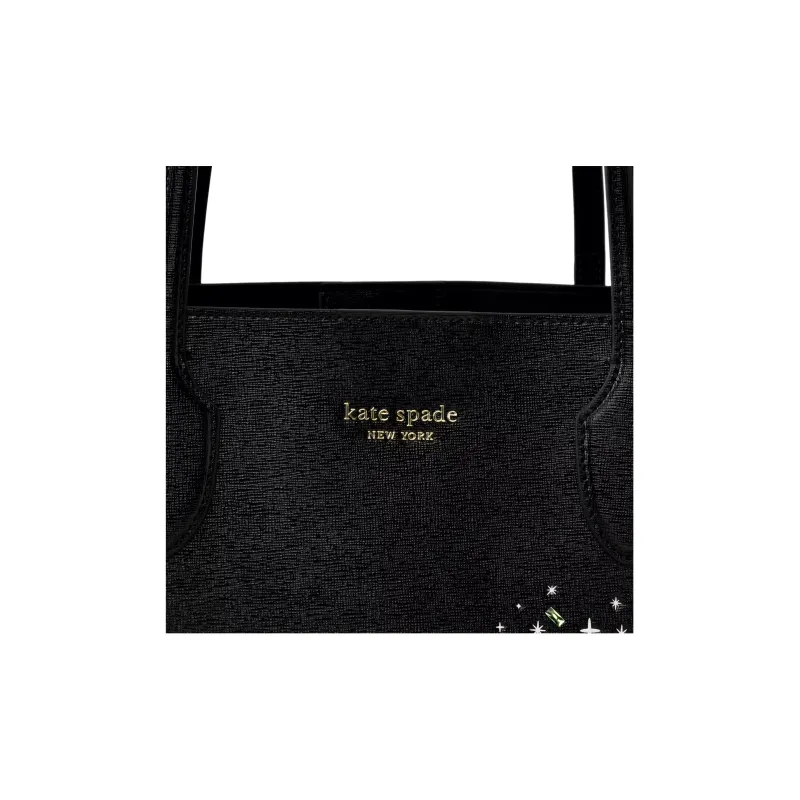 Disney Kate Spade Co branded Cow Leather Tote Bag Shopping Bag Shoulder Bags Women's Black-5