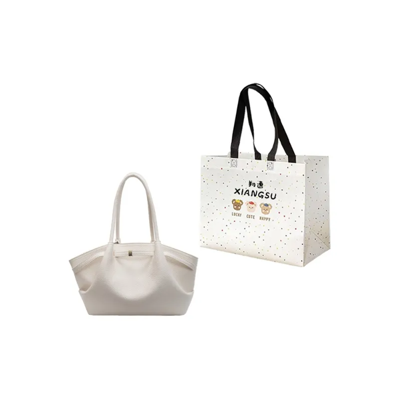 XIANGSU Pu Shoulder Bag Regular Women's White/Black/Red/Khaki/Coffee-0