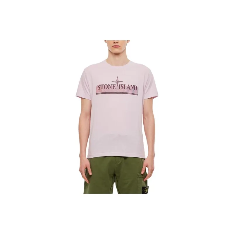 STONE ISLAND T Shirt Men's Pink-0