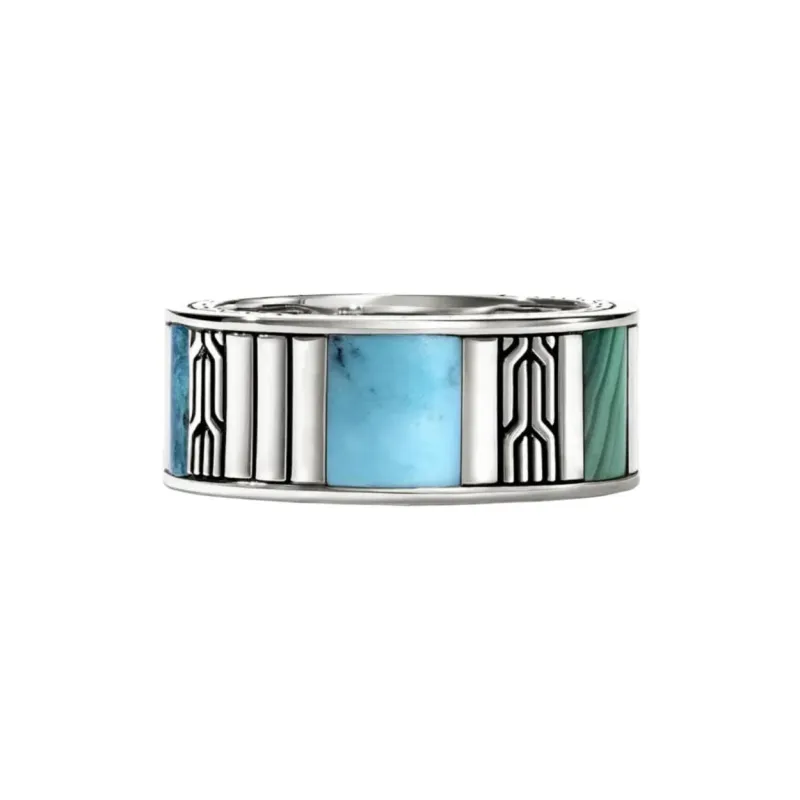 John Hardy Carved chain Ring-0