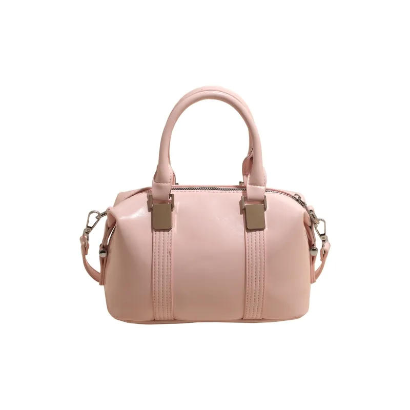 Yalu PU Handbag Women's Black/Light Yellow/Light Pink/White-15