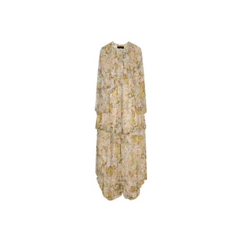 ZARA ZW Series Long Sleeved Dress Women's Multicolor