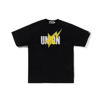 A BATHING APE X Union Pigment Dyed Sta Tee