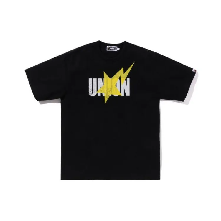 A BATHING APE X Union Pigment Dyed Sta Tee-0