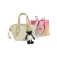 Light Yellow with Charm-Shopping Bag