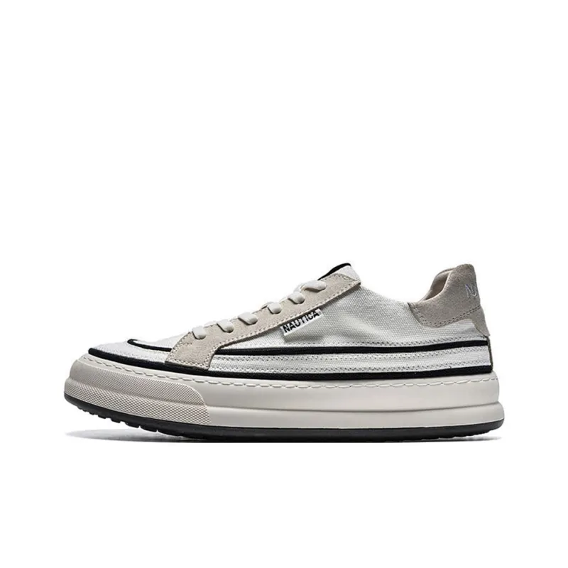 NAUTICA Slip Resistant, Abrasion Resistant, Lightweight, Breathable, Height Increasing Low Top Skateboard Shoes Men's-1
