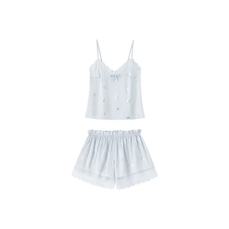 MIIOW Pajama Set Women's Light Blue-0