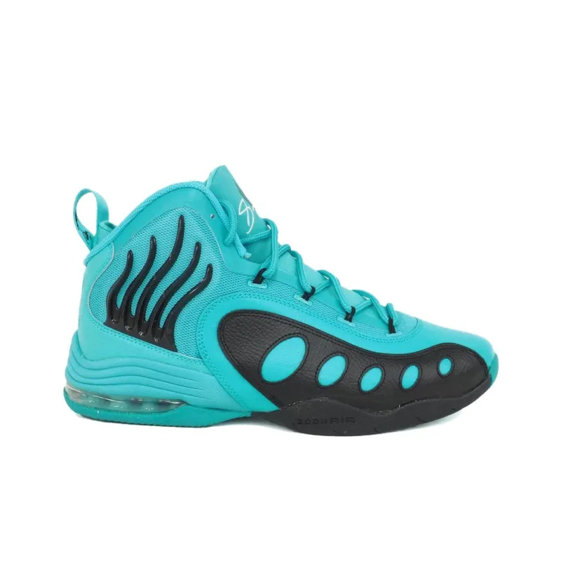 Nike Sonic Flight Anti Slip Wear Resistant High Top Basketball Shoes Unisex Cyan-1