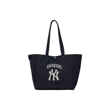 MLB New York Yankees Cotton Shoulder Bag, Tote, Laptop Bag, Students Unisex Dark Blue