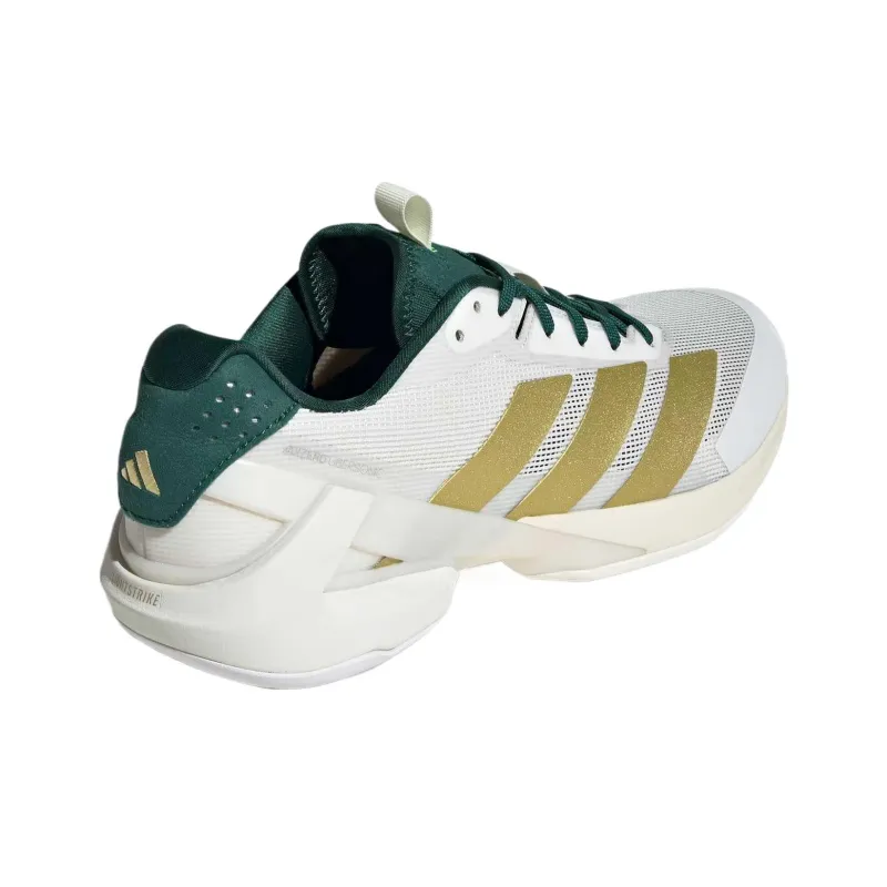 Adidas Adizero Ubersonic 5 Slip Resistant, Abrasion Resistant, Breathable Low Top Tennis Shoes Men's Bright White-3