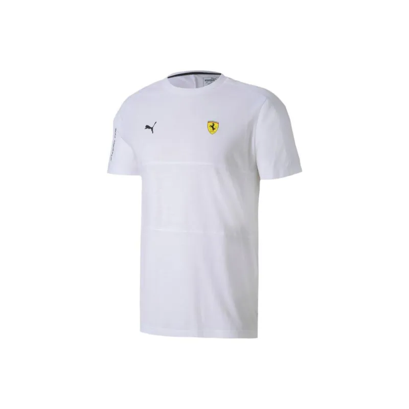 PUMA SCUDERIA FERRARI T7 T-Shirt Men's White-0