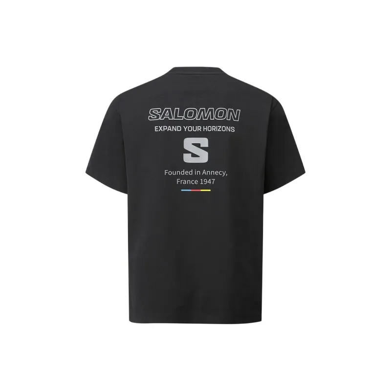 SALOMON UNI T Shirt Unisex Black-1