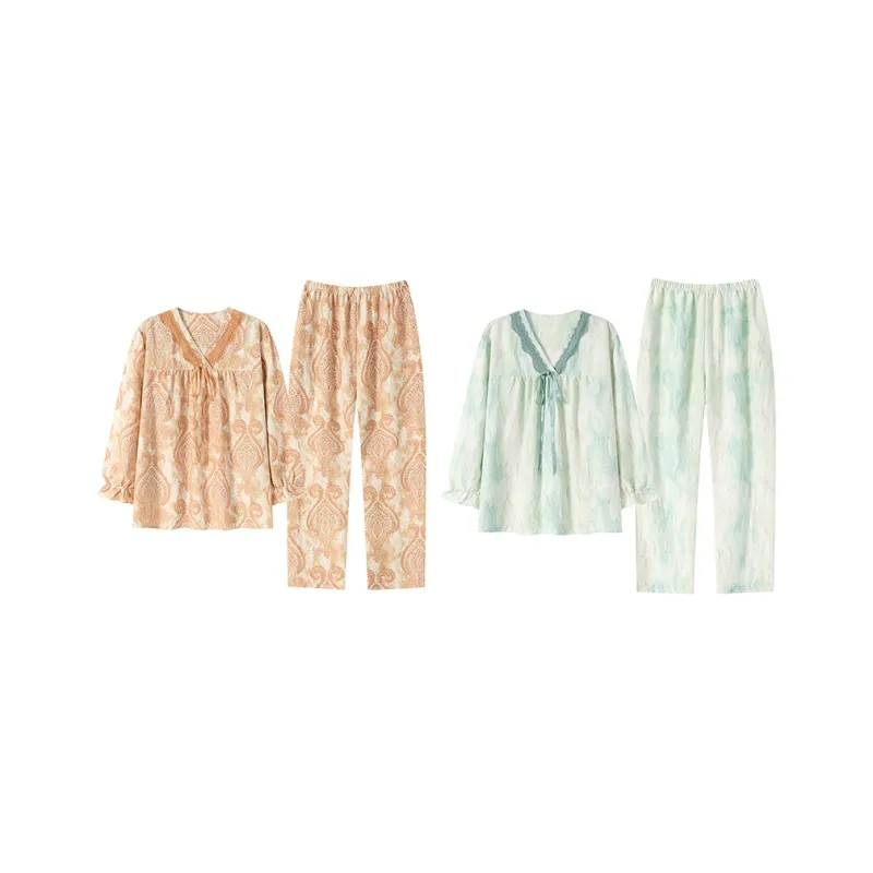 Herbal Primer Pajama Set Women's Combo Set-42