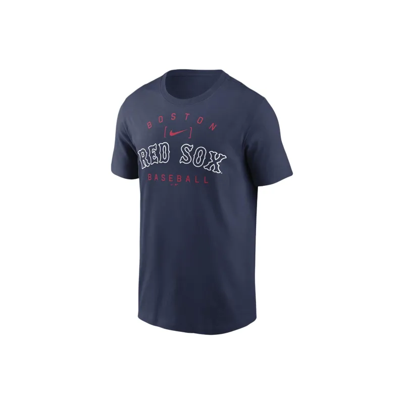 Nike Boston Red Sox Home Team Athletic Arch T-Shirt Men's Marine Blue-0