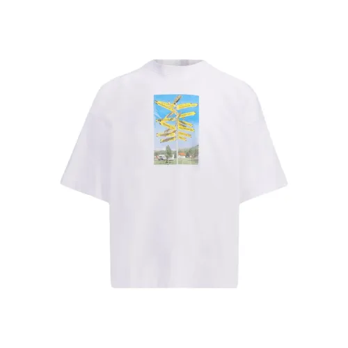 홀츠베일러 화이트 남녀공용 티셔츠
