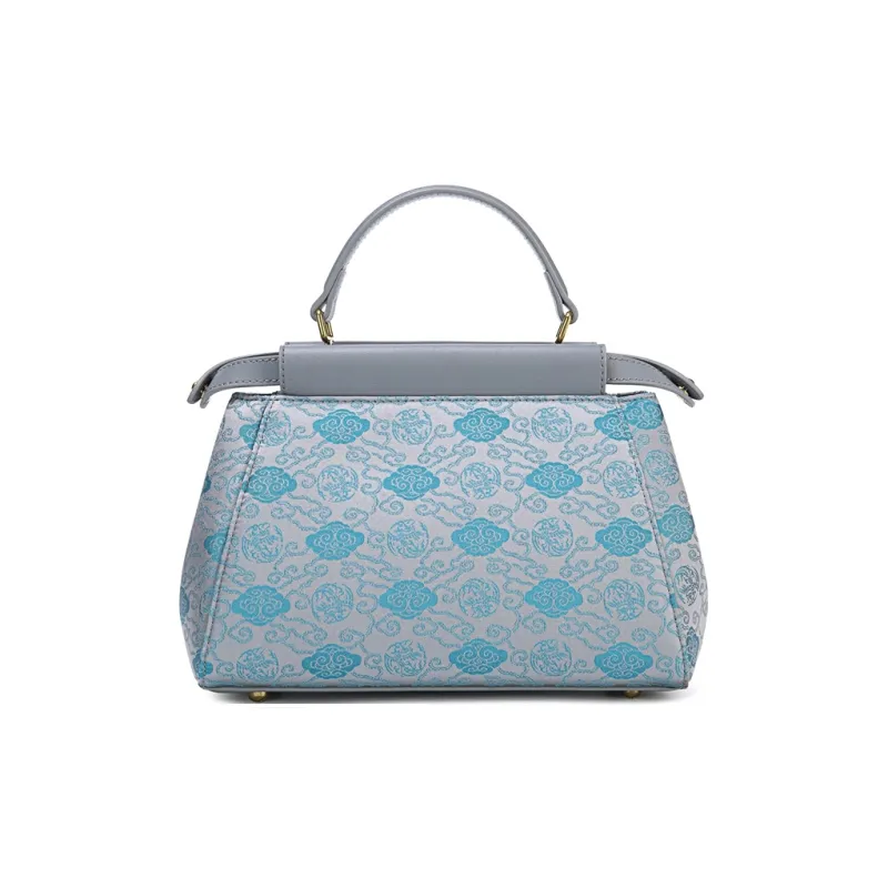Liang Jin Ji Xiangyun Gauze With Cow Leather Handbag Regular Women's Multicolor-9