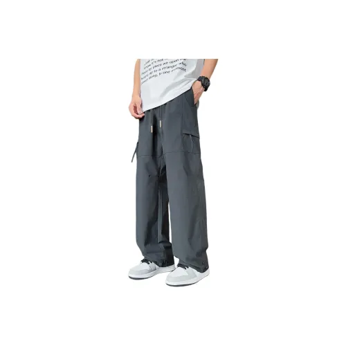Tonlion Casual Pants Unisex Dark Gray