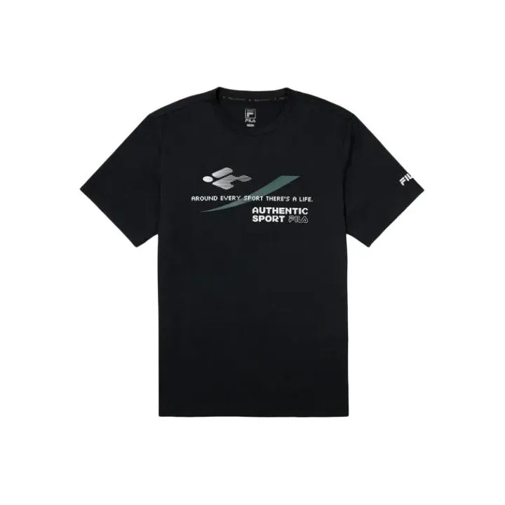 FILA T Shirts Unisex Black-0