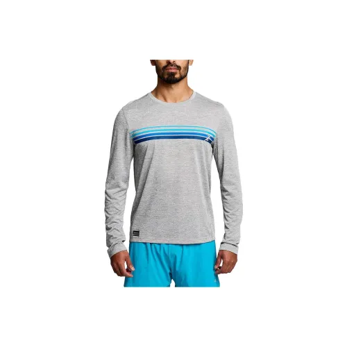 Saucony Stopwatch Graphic T Shirts Men Gray