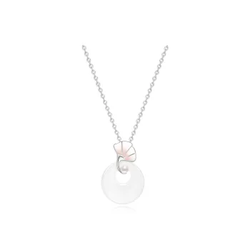 Crafts Women's Chalcedony Jade Necklaces Unisex